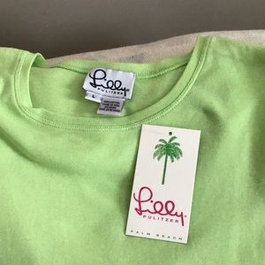 Lilly Pulitzer Guava green tee shirt